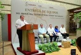 Realizan entrega de equipamiento de internet en instalaciones de la biblioteca José María Pino Suárez