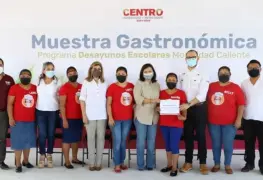 Asiste Yolanda Osuna Huerta a la segunda muestra gastronómica del programa de Desayunos Escolares