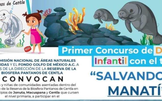 Convocan a participar en concurso infantil Salvando al Manatí