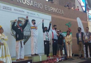 El taekwondoín tabasqueño Emilio Ramses Brito Cruz logró plata en los Juegos Nacionales CONADE 2022