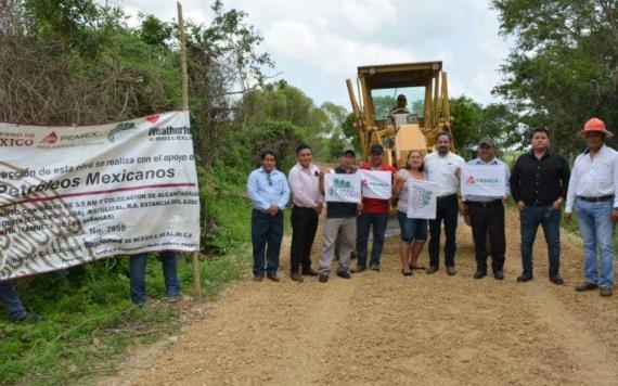 Ejecuta PEMEX obras de beneficio social por 58.8 mdp. en el Ejido José G. Asmitia, Tamulté de las Sabanas, Centro