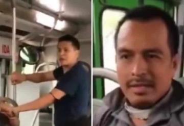 Golpean a sujeto por acosar a una mujer en transporte público de Nuevo León