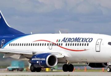 Avión de Aeroméxico es impactado por un rayo