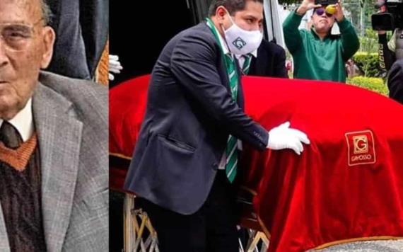 Solo con la vieja guardia, así fue el funeral de Echeverría