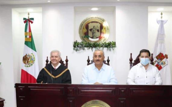 Magistrado Priego Oropeza subrayó su compromiso con el imperio del Estado del Derecho