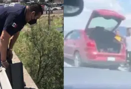 Buscan a repartidor que fue lanzado desde puente tras discusión vial