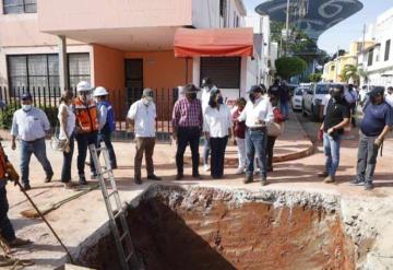 Yolanda Osuna Huerta supervisó obras de rehabilitación de la red de distribución de agua potable y drenaje en diferentes colonias de Villahermosa