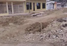 Reportan retraso en la construcción del drenaje y la pavimentación asfáltica en Nacajuca