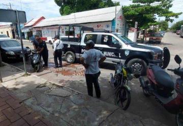 Aplican ley a motociclistas que infringen el reglamento de tránsito en Emiliano Zapata