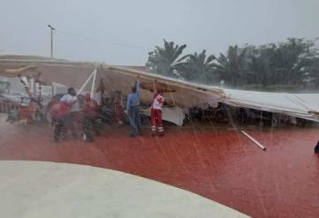 Se atendieron problemas ante la presencia de fuertes vientos y lluvias en el estado