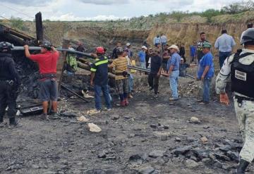 Dos de los once mineros lograron ponerse a salvo del pozo de carbón en Coahuila