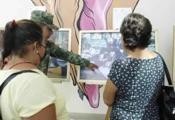 Realizan exposición fotográfica Más cerca de ti de la Sedena