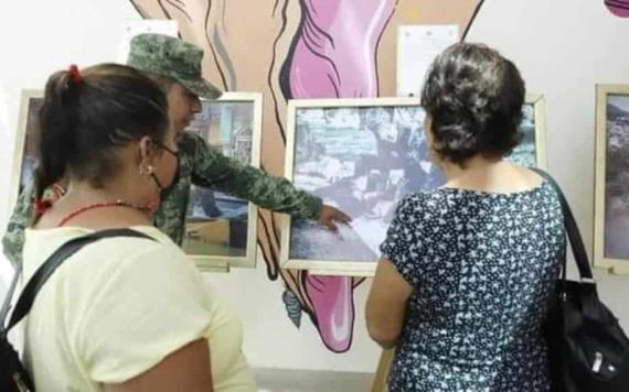 Realizan exposición fotográfica Más cerca de ti de la Sedena