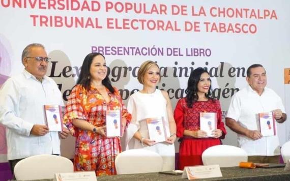 La presidenta del Tribunal Electoral Tabasco presentó su libro: Lexicografía inicial en violencia política de género