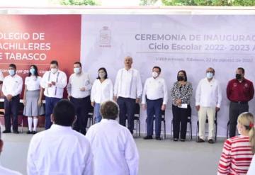 Gobernador inaugura el ciclo escolar 2022-2023 del Colegio de Bachilleres de Tabasco