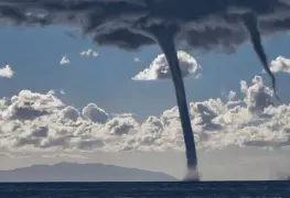 Tromba marina deja tres lesionados en Playa del Carmen