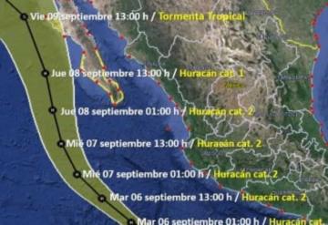 Kay ya es huracán categoría 1; se localiza frente a las costas de Colima y Jalisco