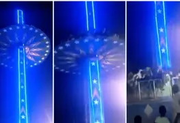 Juego mecánico se desploma y deja varios heridos