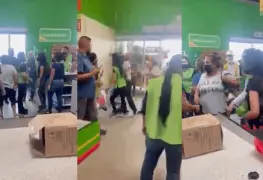 Graban pelea entre empleada de tienda comercial y clienta por supuesta infidelidad