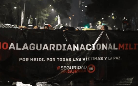 Velada por la paz marcha contra militarización de Guardia Nacional