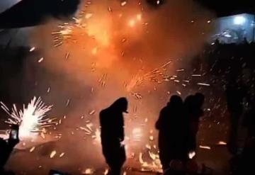 Varios lesionados en Edomex por explosión de pirotecnia en fiesta patronal