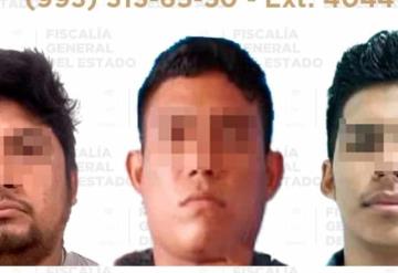 Asegura FGE a cinco presuntos responsables de homicidio, robo, y violencia