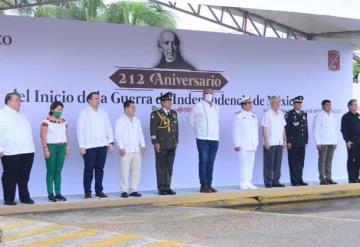 Gobernador rinde acto conmemorativo a los 212 aniversario del inicio de la guerra de independencia de México