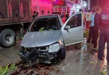 Accidente en centro de Tenosique durante festejo de Grito de Independencia