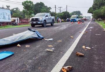 Embisten a vendedor de tortas en la carretera Comalcalco a Cárdenas