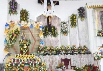 Celebran vísperas de San Miguel de Arcángel en el poblado Ayapa, Jalpa de Méndez