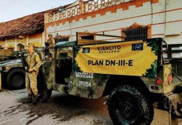 Ejército Mexicano aplica Plan DN-III-E en Palizada, Campeche