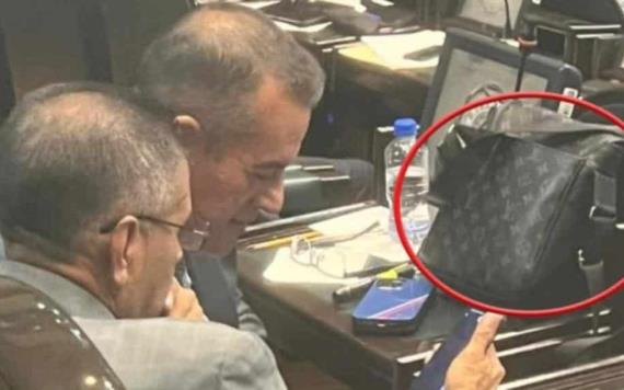 Diputado de Morena fue captado con bolso Louis Vuitton con valor de más de 50 mil pesos