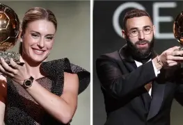 Karim Benzema y Alexia Putellas, los ganadores del Balón de Oro 2022