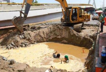 Yolanda Osuna Huerta afirmó que no está en riesgo la estructura del Puente Grijalva I