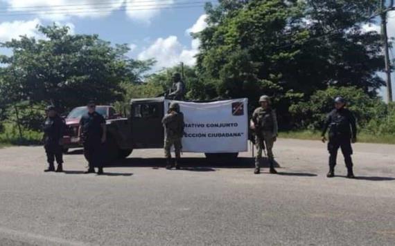 En Jonuta detienen en operativo a sujetos portando enervantes