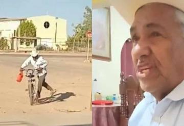 Abuelito lleva lonche todos los días a su nieta; tierno gesto se vuelve viral