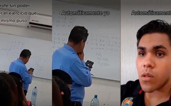 Maestro pone difícil ejercicio a sus alumnos y tampoco pudo resolverlo; video se hace viral