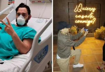 Joven pide matrimonio a su novia tras superar 26 quimioterapias