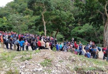 Guardia Nacional e INM rescatan a 368 personas abandonadas en campamento clandestino en Chiapas