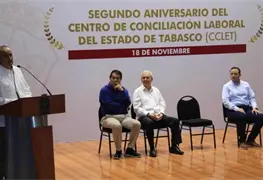 Celebran aniversario del Centro de Conciliaci&oacute;n laboral del estado de Tabasco
