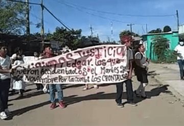 Exigen justicia para niños atropellados en Centla