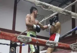 Jes&uacute;s "Furia" G&oacute;mez noquea a Wenses "Panterita" Hern&aacute;ndez en el combate estelar en el Palacio de los Deportes de Huimanguillo