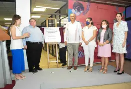 Autoridades del estado inauguran acervo bibliográfico de los derechos humanos de la niña y la mujer Simone de Beauvoir