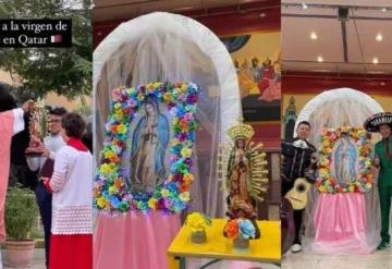 Mexicanos en Qatar festejan a la Virgen de Guadalupe
