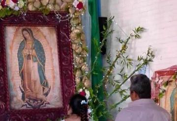 En Jonuta realizan celebraciones en honor a la virgen de Guadalupe