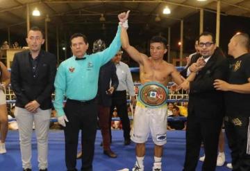 El boxeador tabasqueño Luis "Kiko" Guzmán retuvo con éxito el título Nacional Gallo