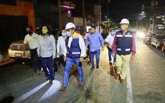 La alcaldesa de Centro Yolanda Osuna, realizo supervisión obras públicas en distintos puntos de la ciudad