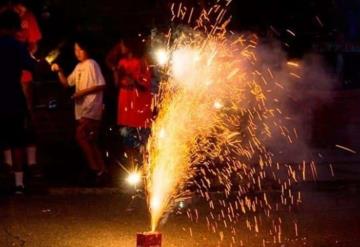 Protección Civil de Jonuta, exhorta a mantener la vigilancia a niños en la quema de pirotecnia