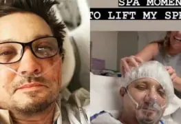 Jeremy Renner mejora tras accidente y hasta lo consienten con spa