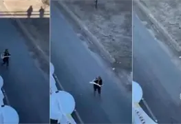 Captan a mujer rob&aacute;ndose pedazo de rosca y casi arruina el R&eacute;cord Guinness en Mexicali